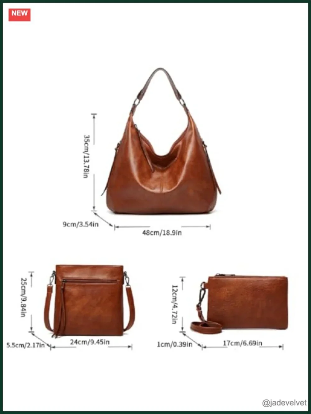 PU Leather Large Tote Bag with Matching Wallet Set, Oversize Work Travel Handbag